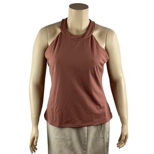 GapFit Studio Support Top Size XXL Mauvey Brown